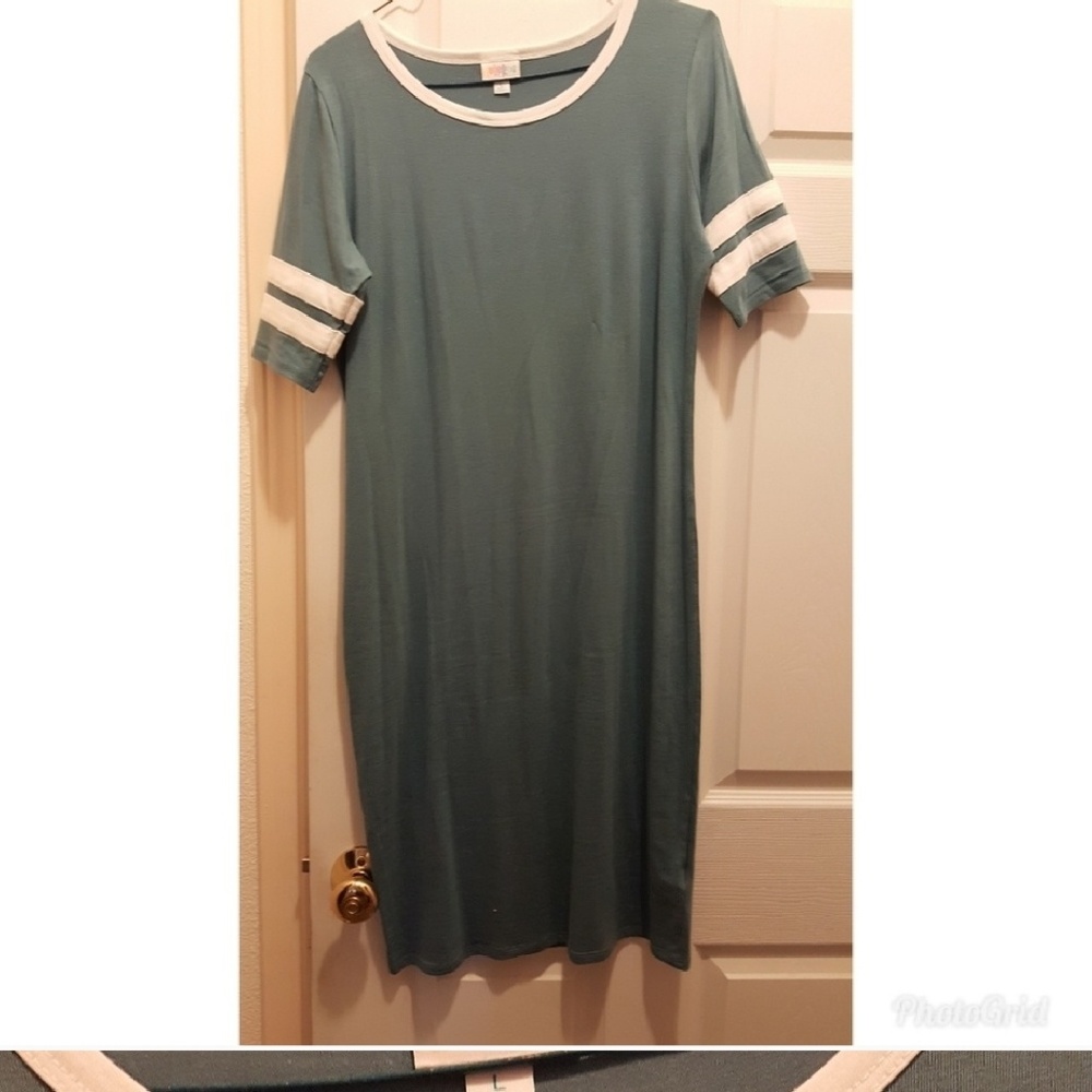 Lularoe julia dress large new grey
